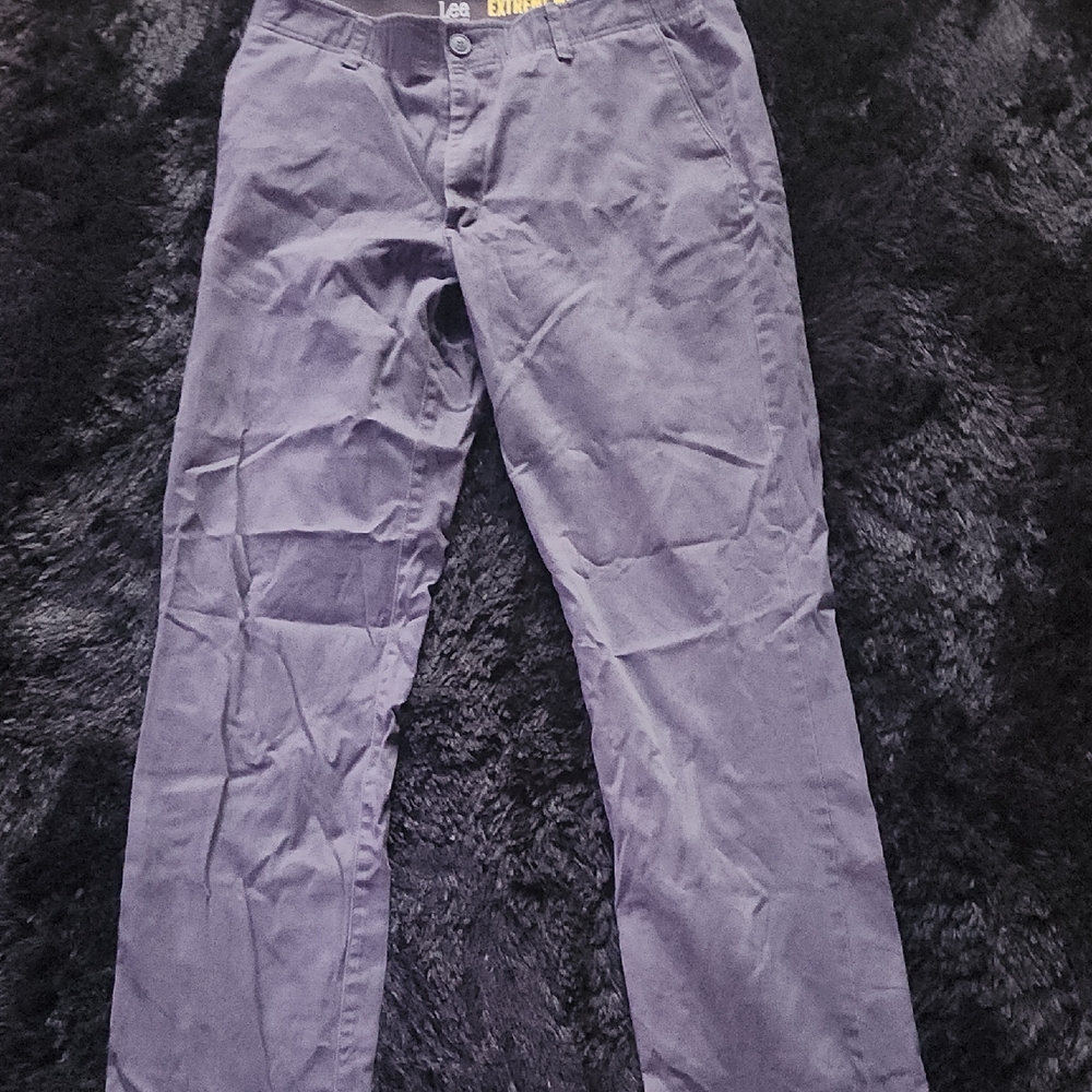 Lee Men's Dark Gray Chinos